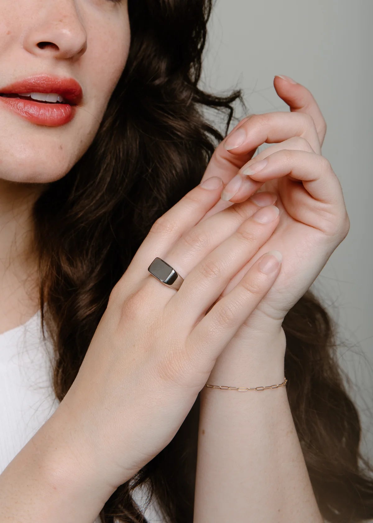 On The Square Ring - Silver