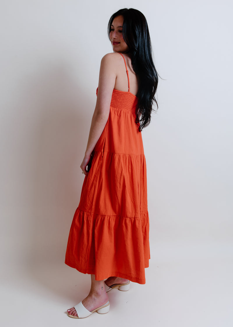 Palermo Crochet Maxi Dress - Poppy Red