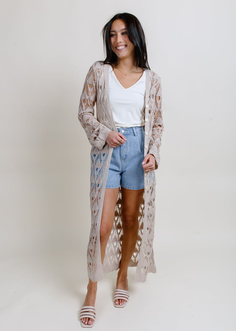 Palm Springs Crochet Maxi Cardigan