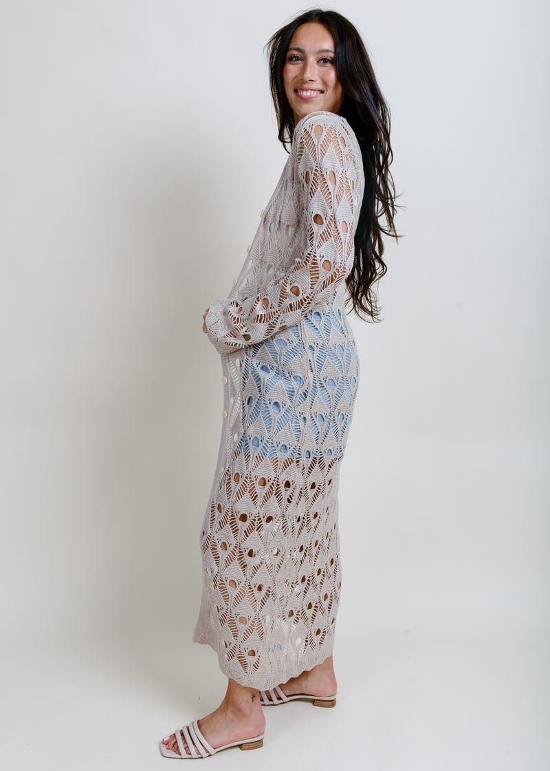 Palm Springs Crochet Maxi Cardigan
