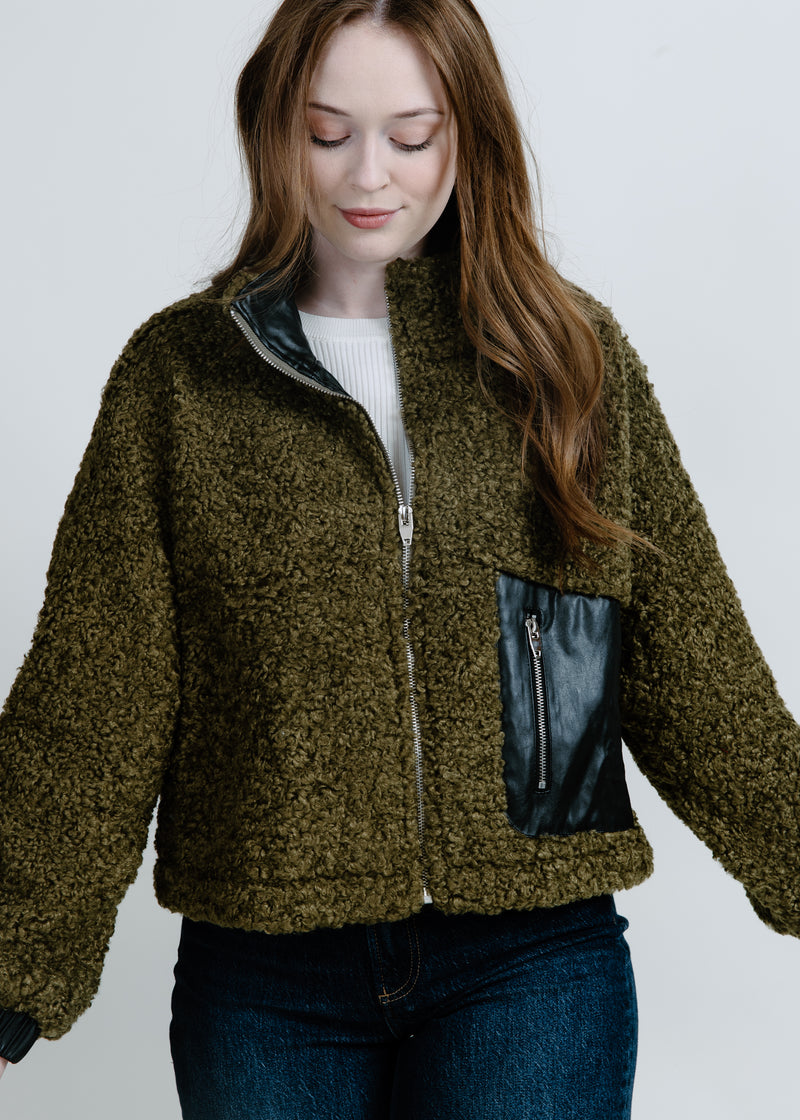 Penny Vegan Sherpa Jacket