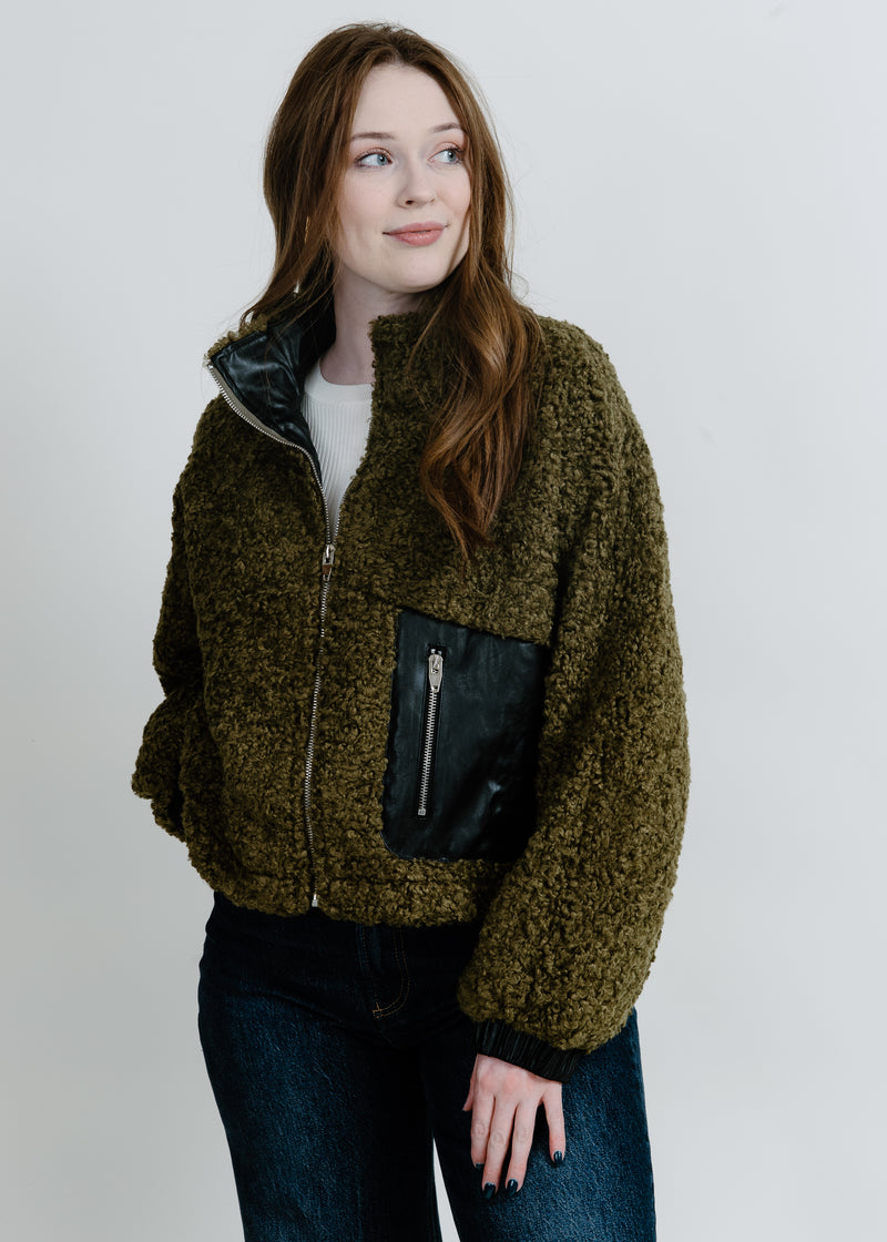 Penny Vegan Sherpa Jacket