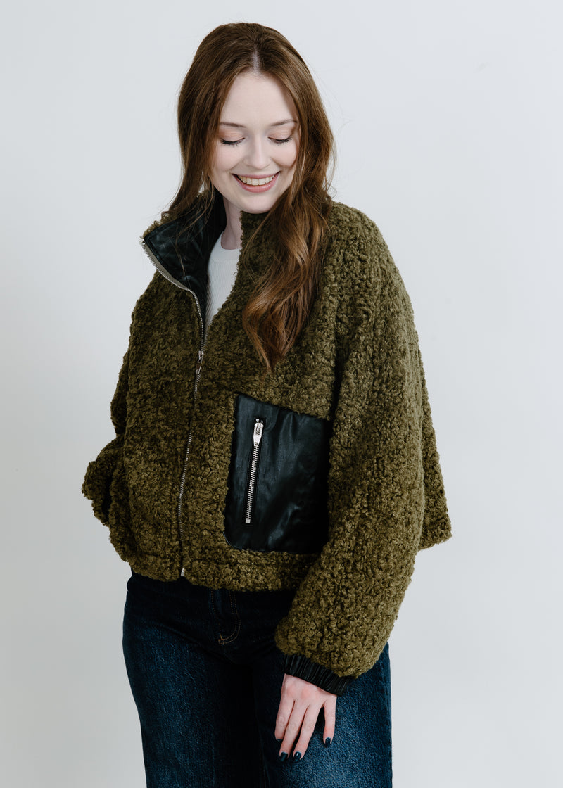 Penny Vegan Sherpa Jacket