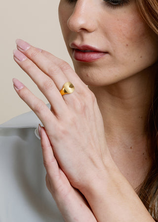Vincent Retro Sunburst Wax Seal Ring