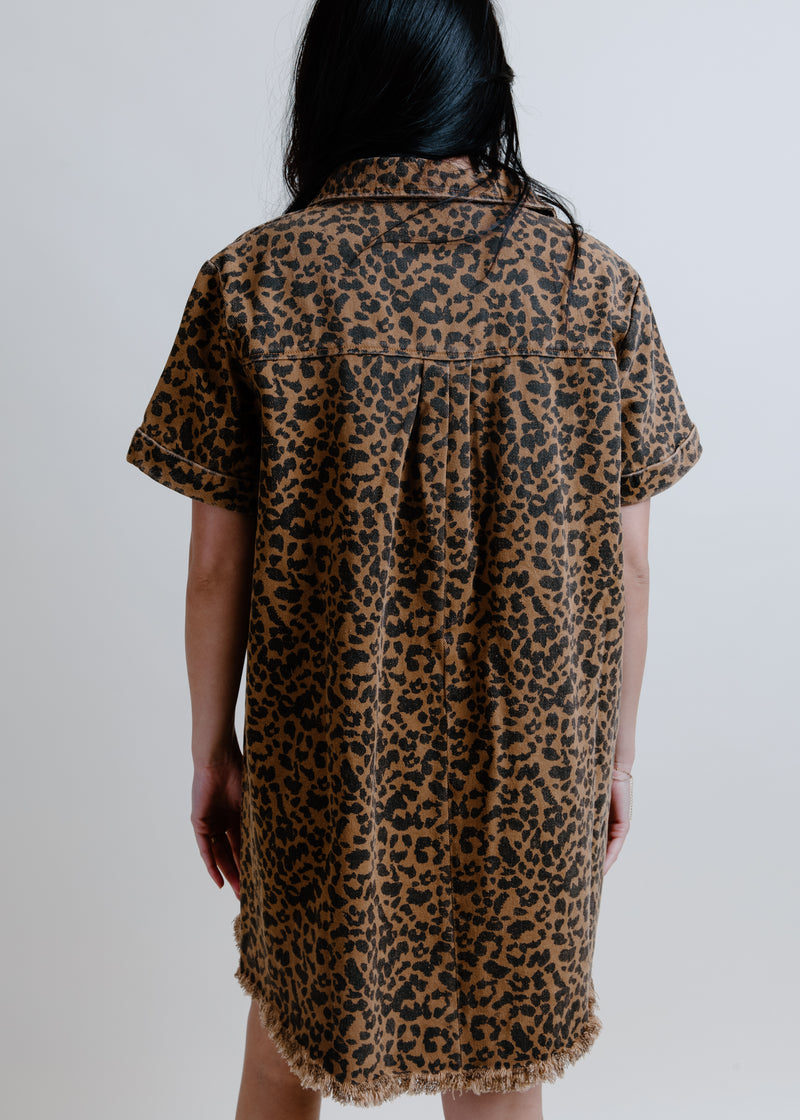 Ronnie Leopard Mini Dress