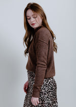 Rosalie Drop Shoulder Sweater - Chocolate