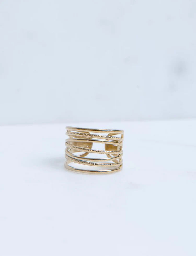 Layers Of Love Ring - Gold