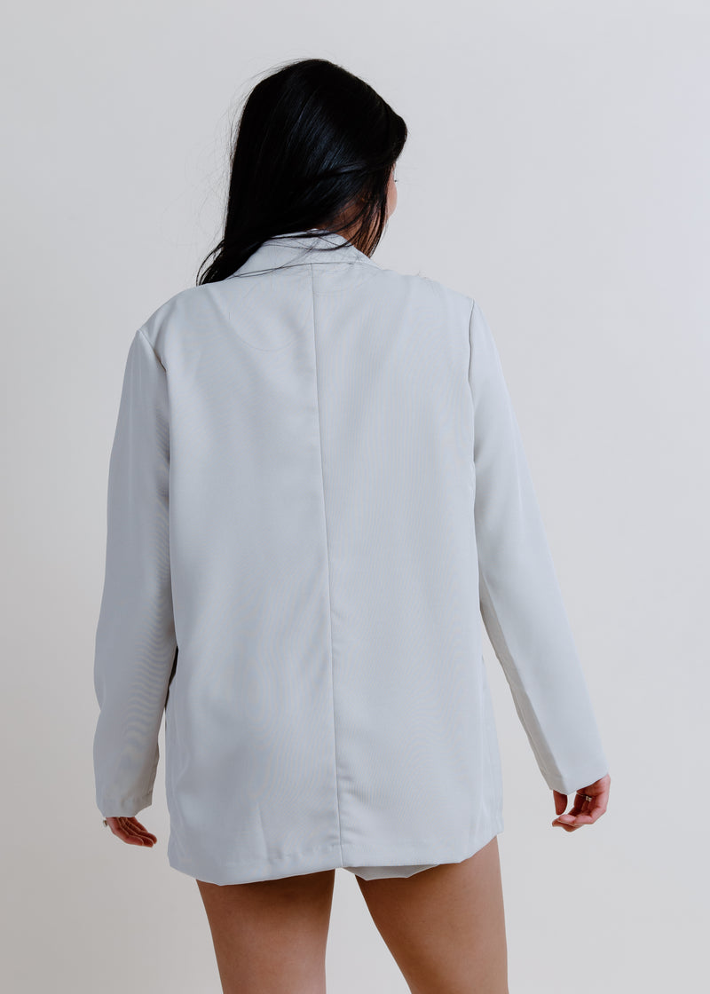 She Means Business Blazer - Natural