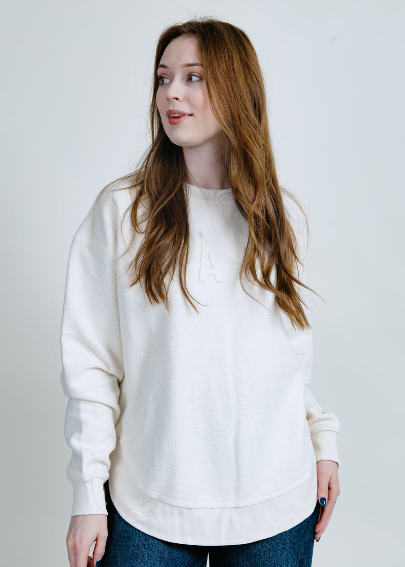 Snuggle Fleece Poncho - Ivory