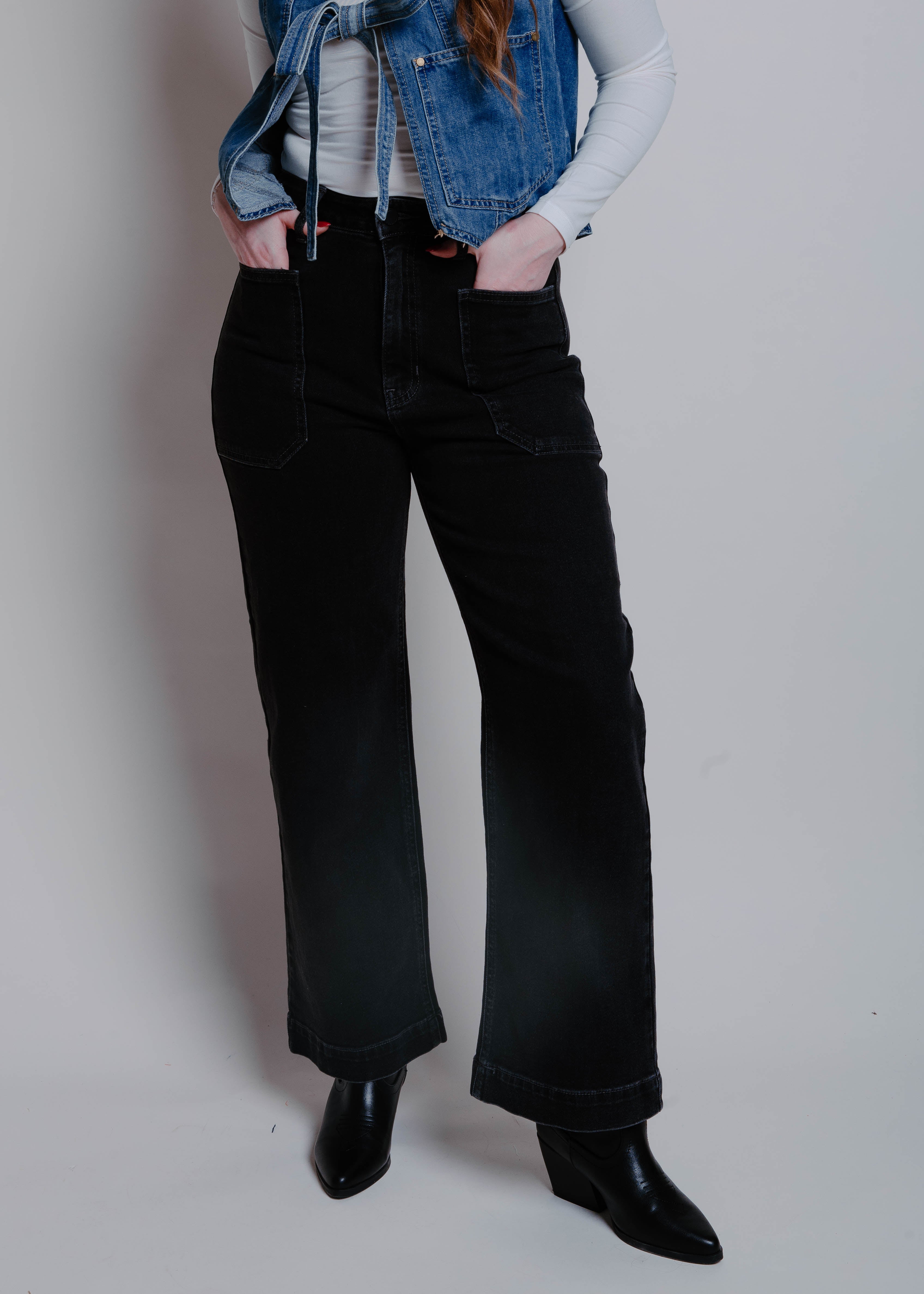 Sophia Utility Jean - Black