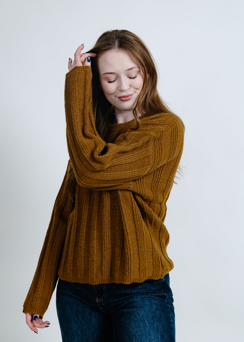 Stayin' In Sweater - Pale Brown