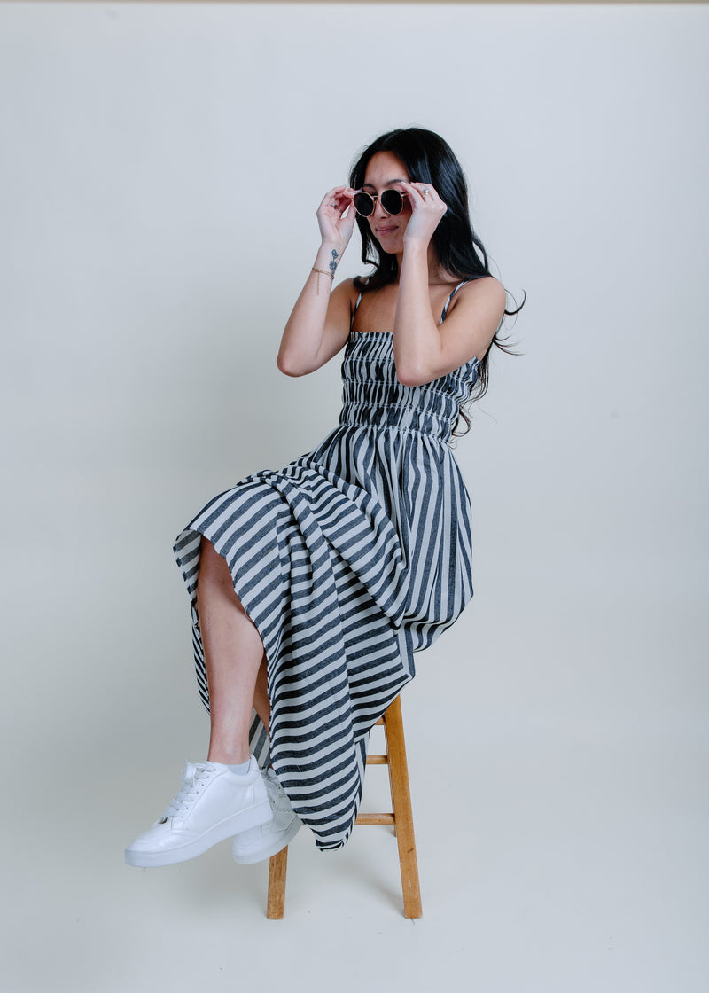 Sun And Sand Striped Maxi Dress