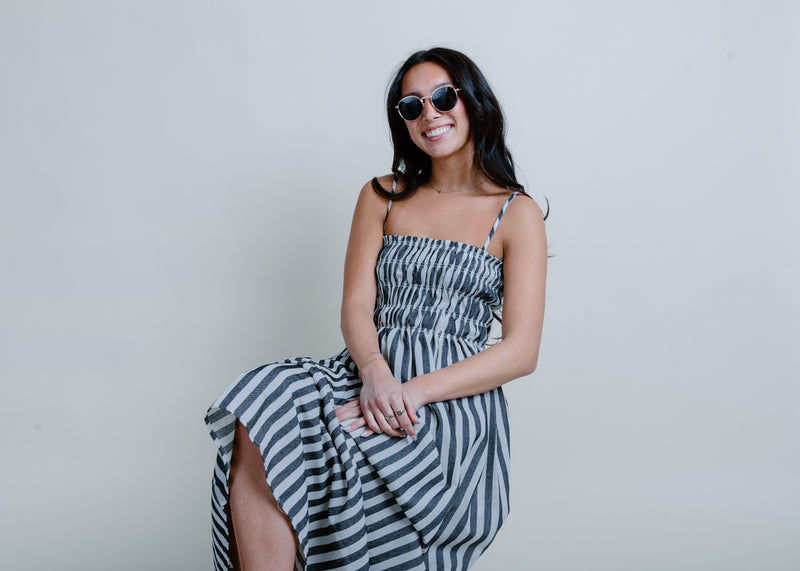 Sun And Sand Striped Maxi Dress
