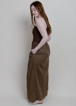Teddi Strapless Dress - Chocolate
