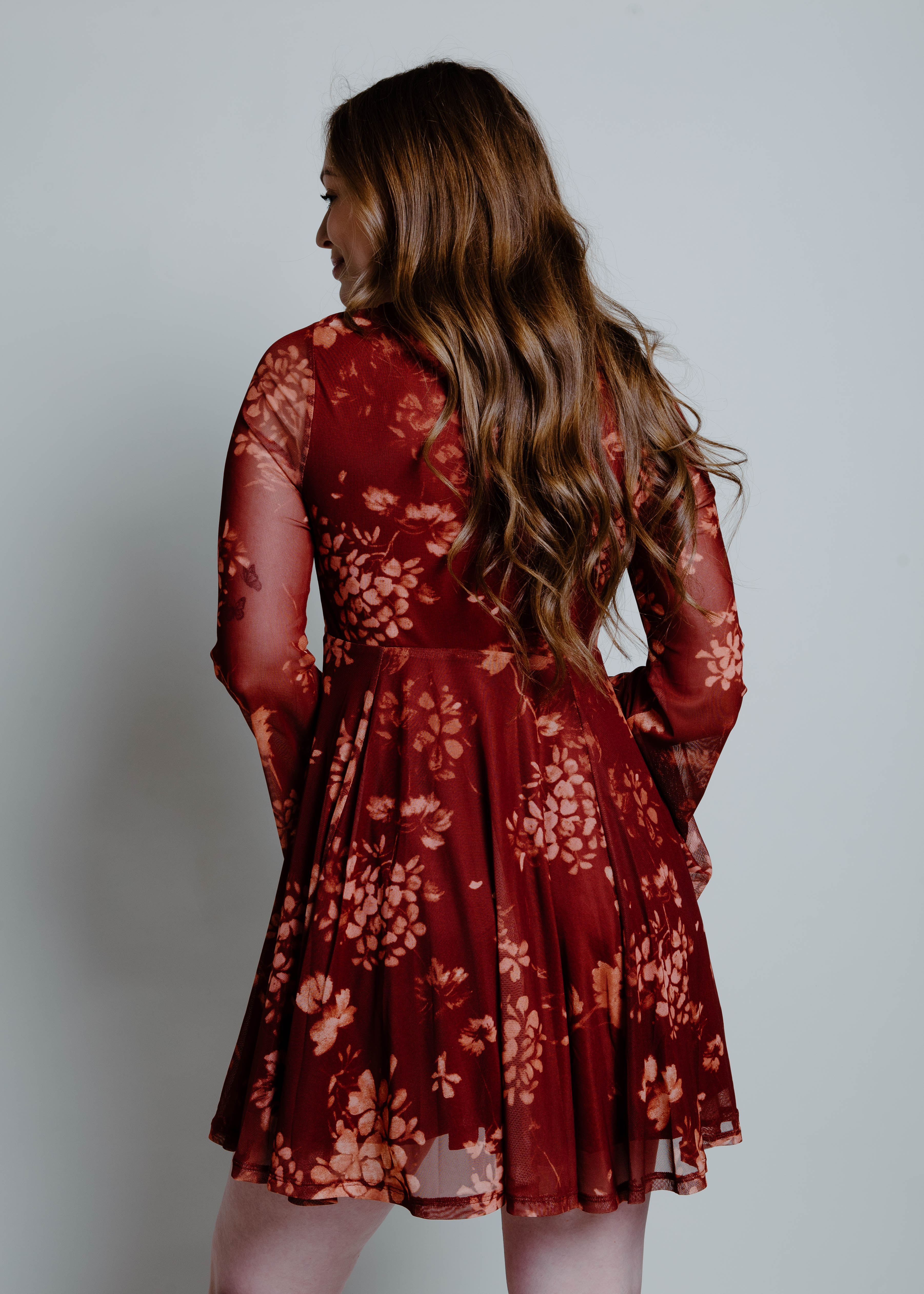 The Bella Mini Dress - Cinnamon