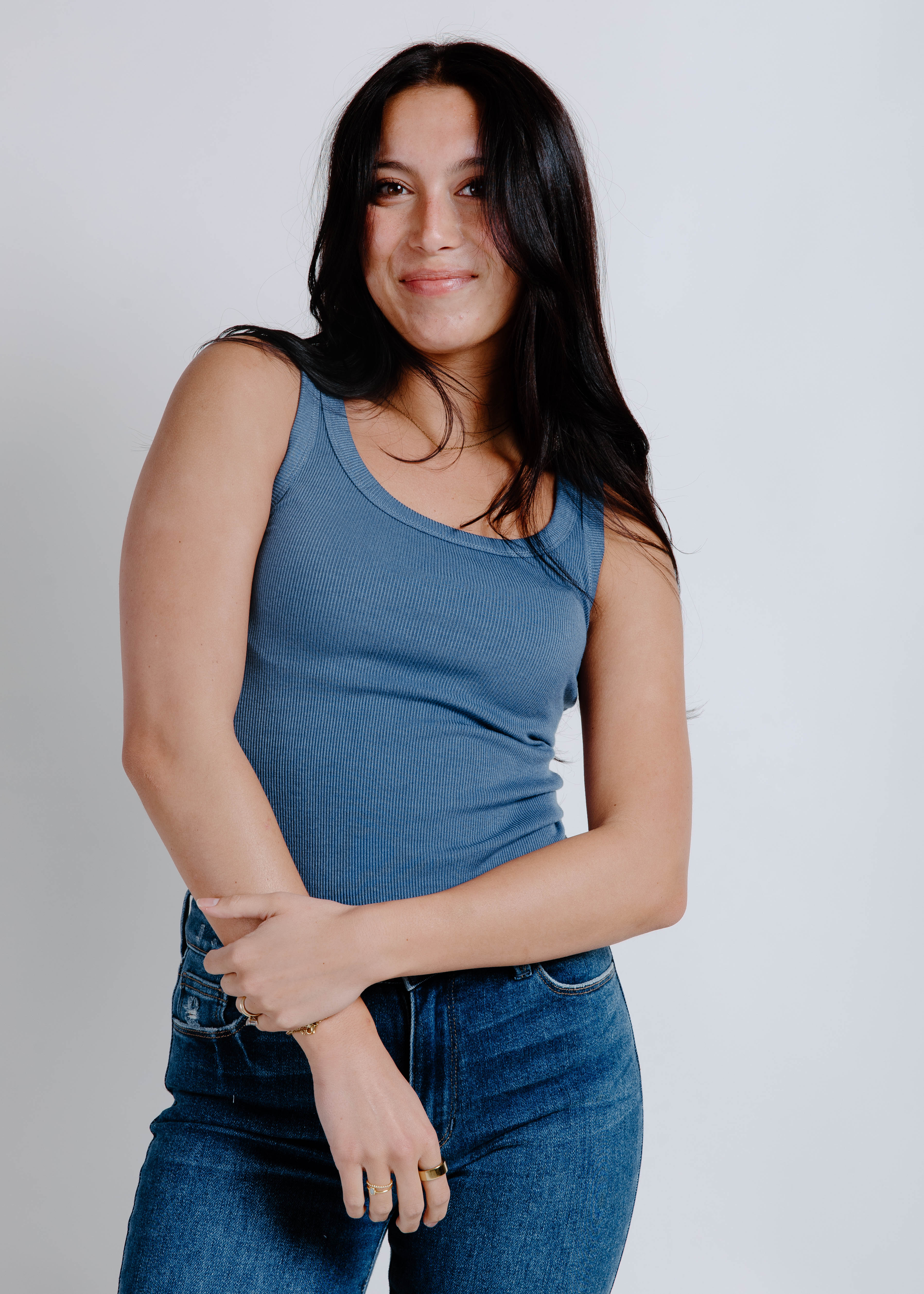 The Everyday Tank - Dusty Blue