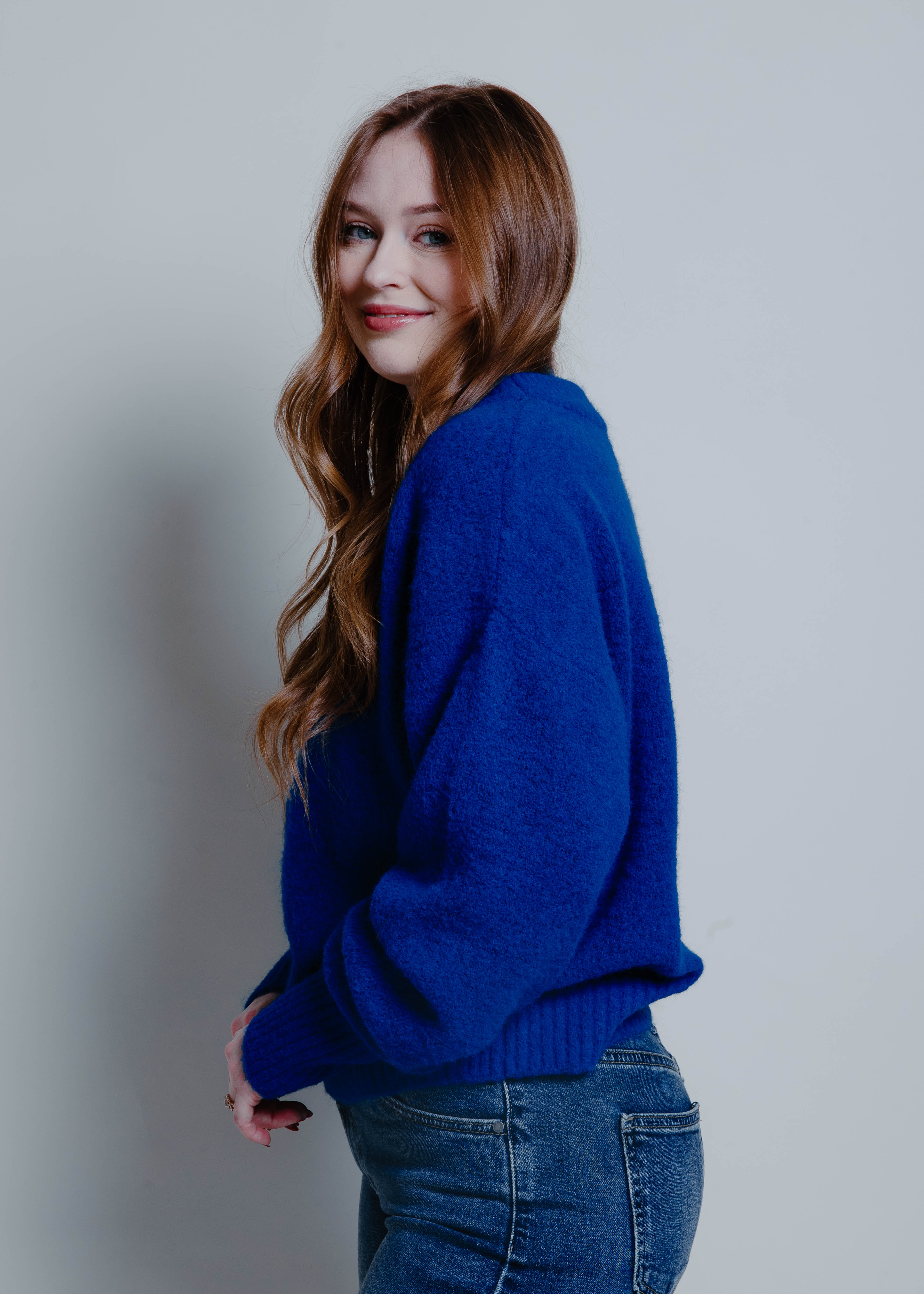 The Kacey Sweater - Cobalt