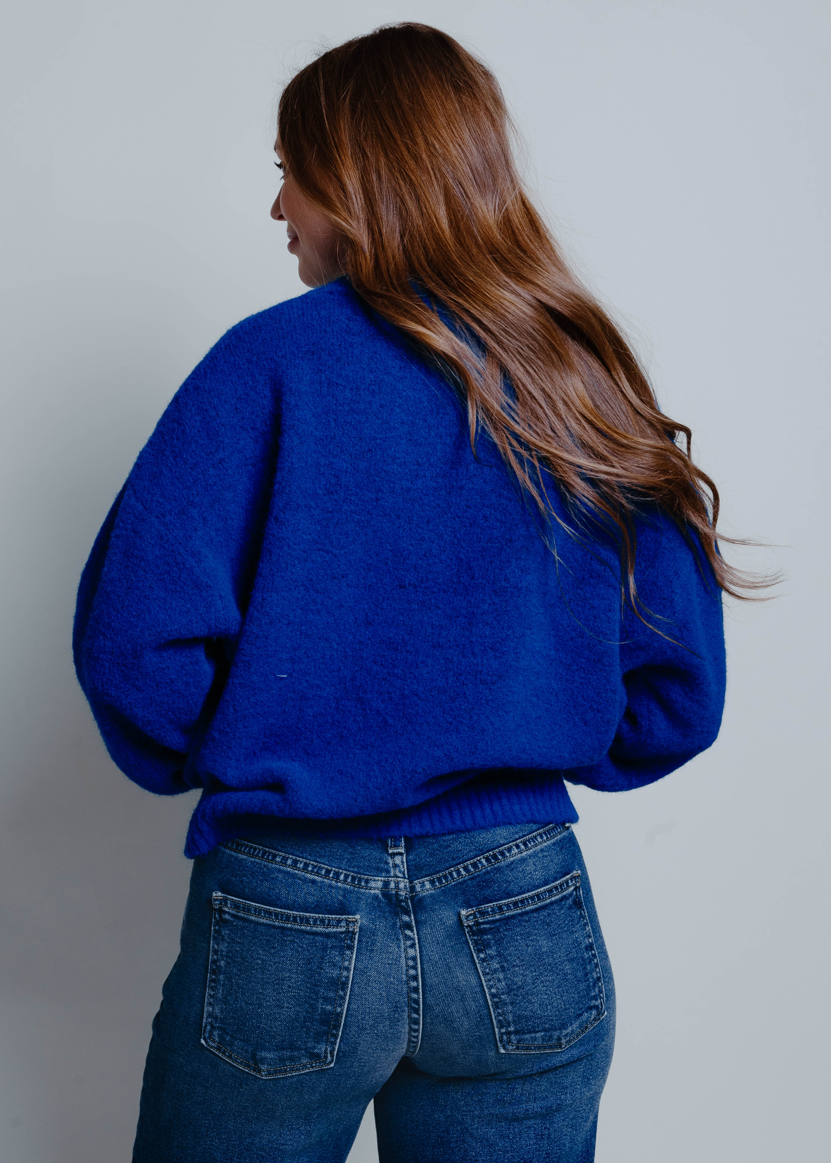The Kacey Sweater - Cobalt