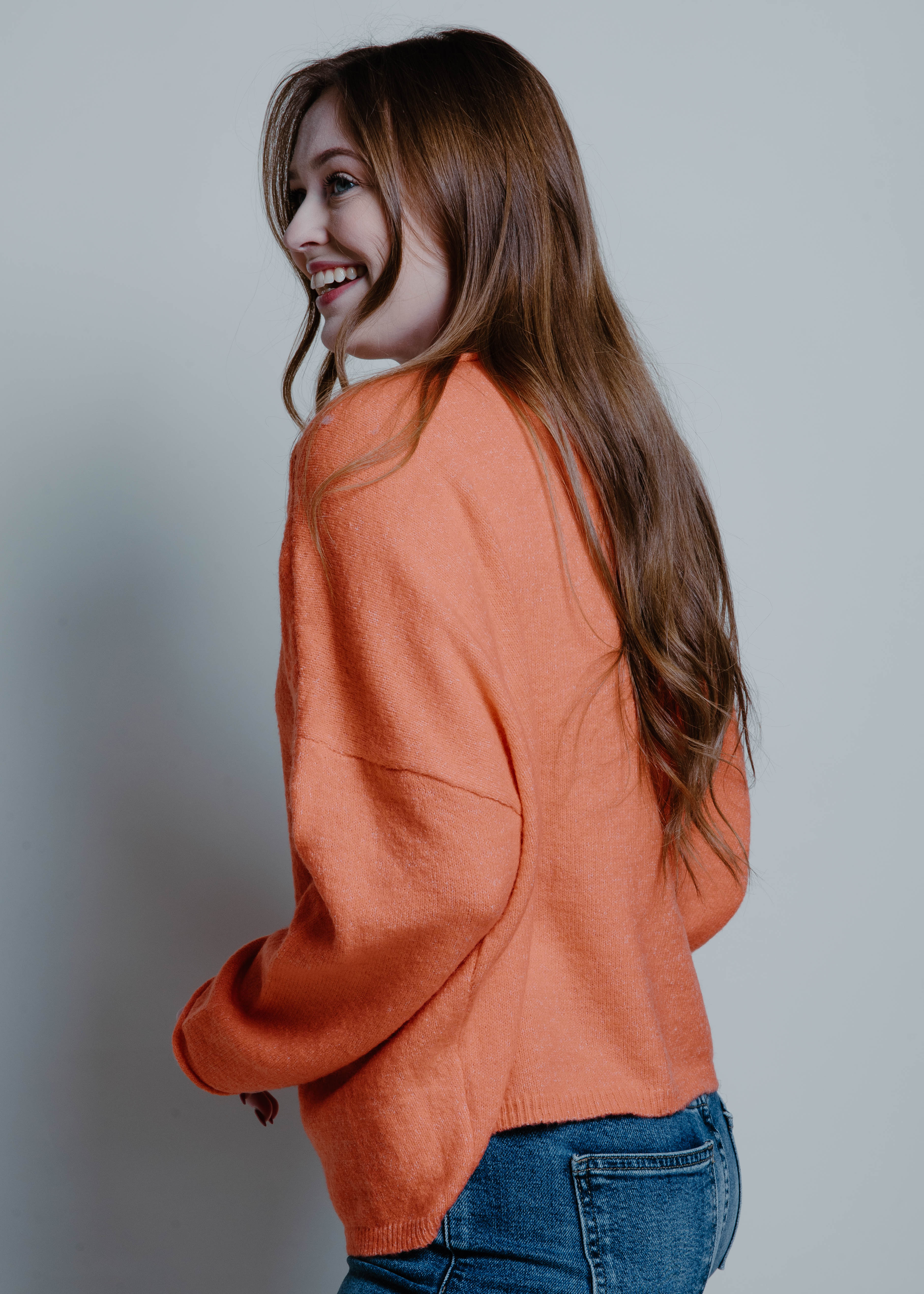 The Salty Air Sweater - Orange