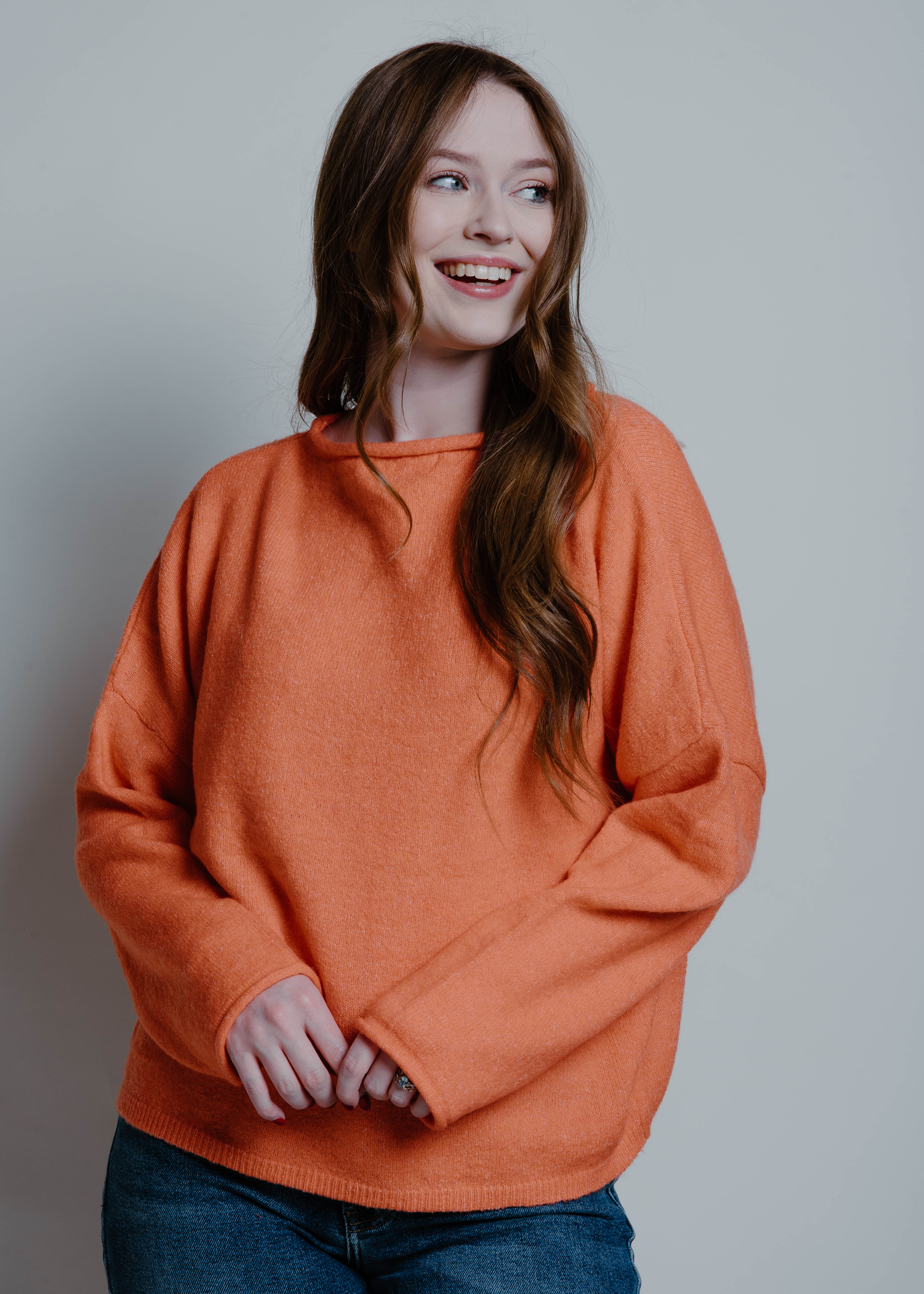 The Salty Air Sweater - Orange