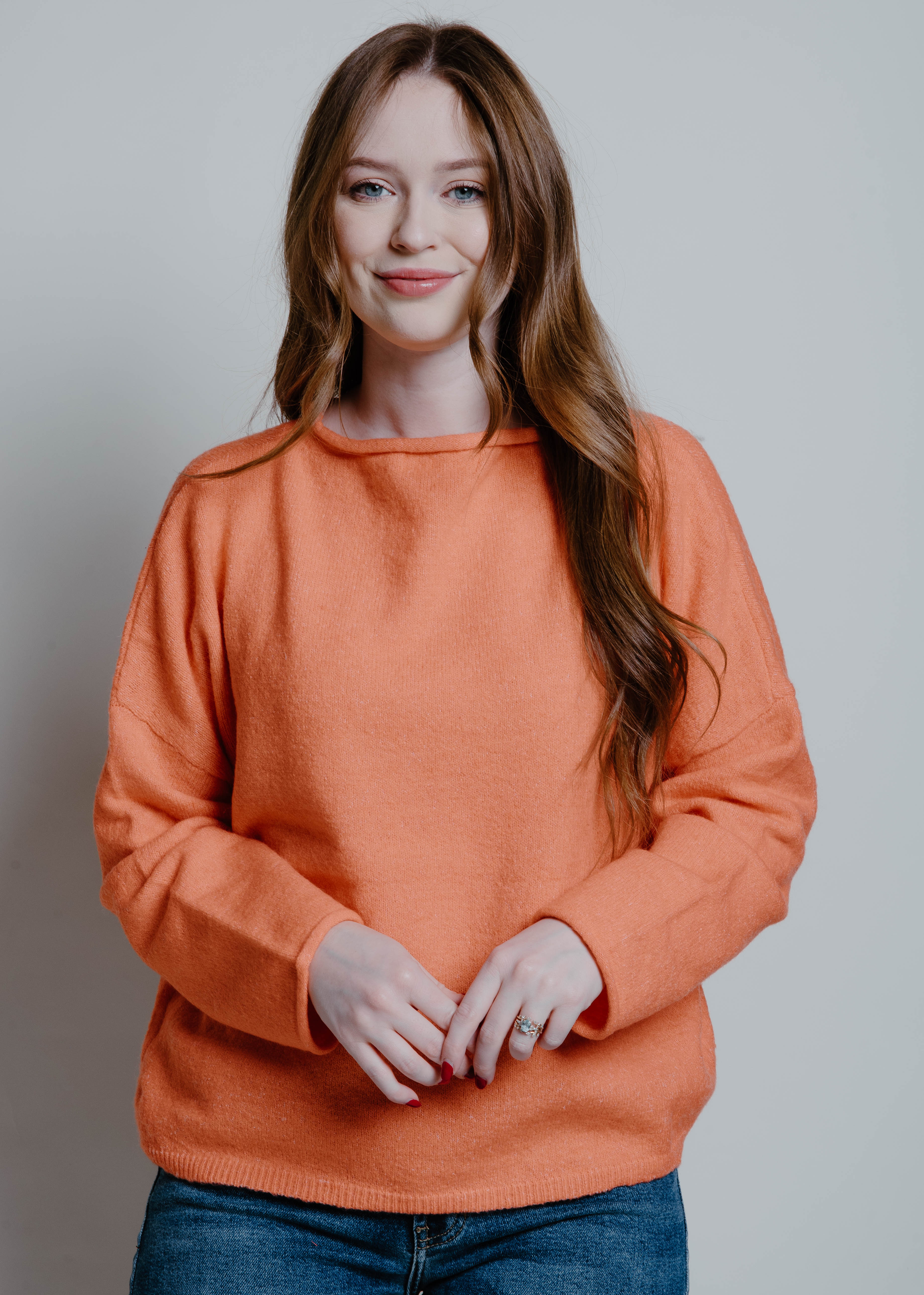 The Salty Air Sweater - Orange