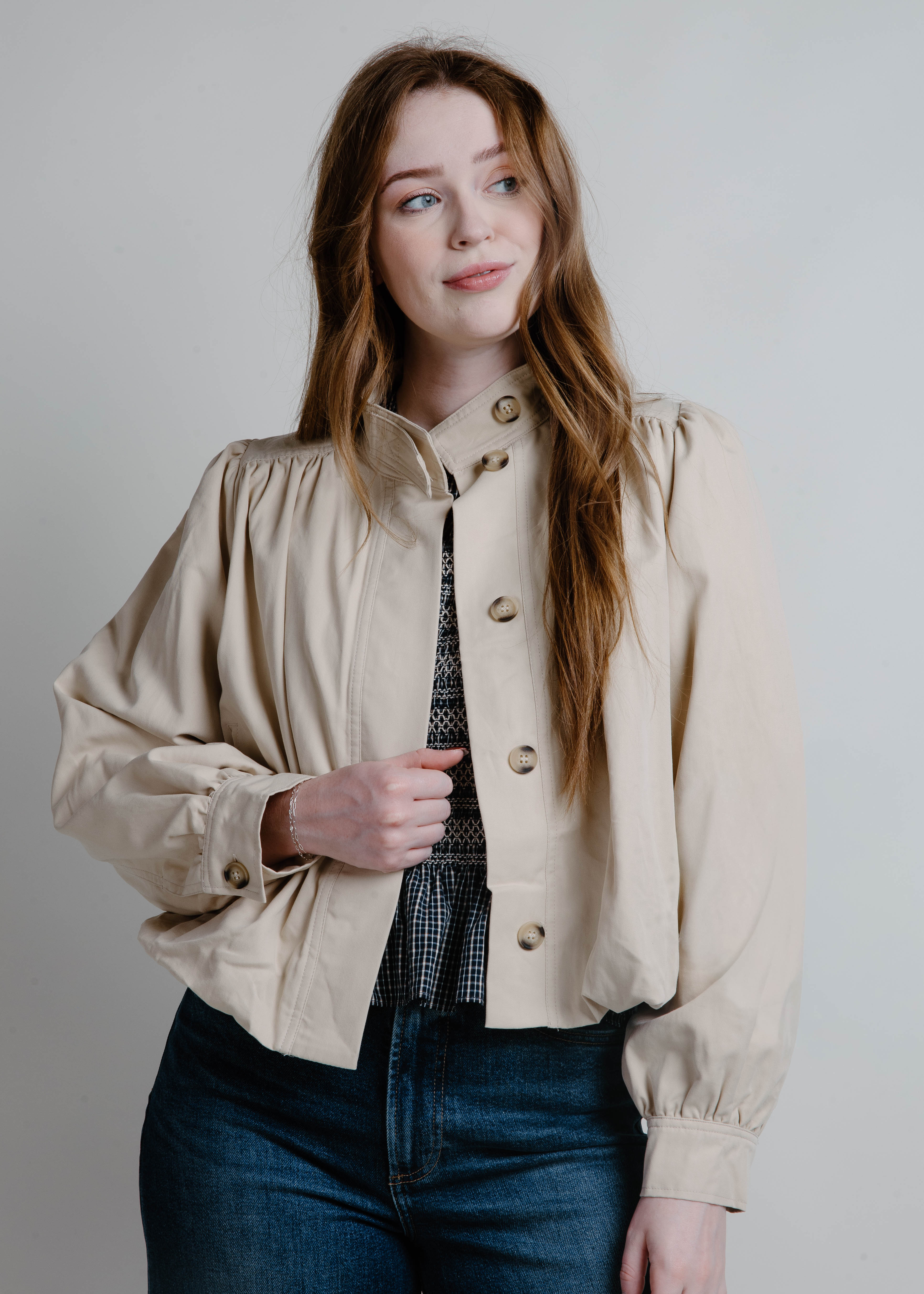 Trendy Times Short Trench Coat