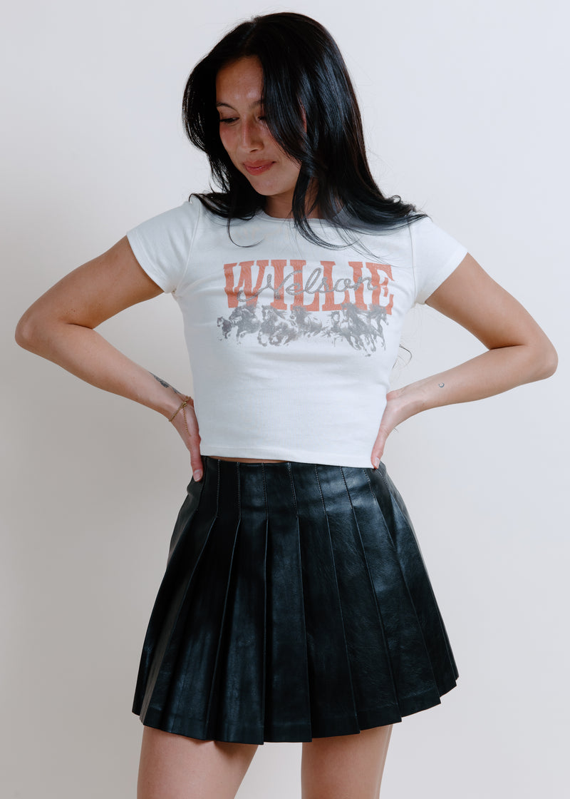 Willie Nelson Horse Cropped Tee