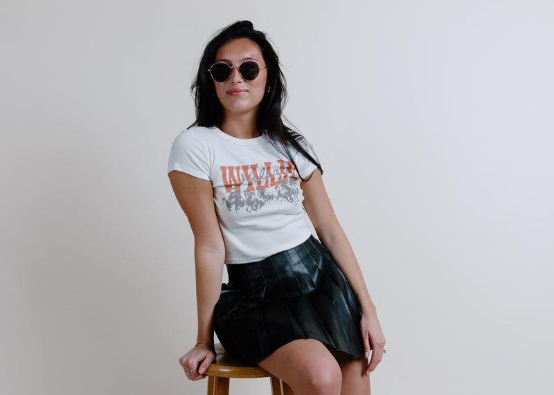 Willie Nelson Horse Cropped Tee