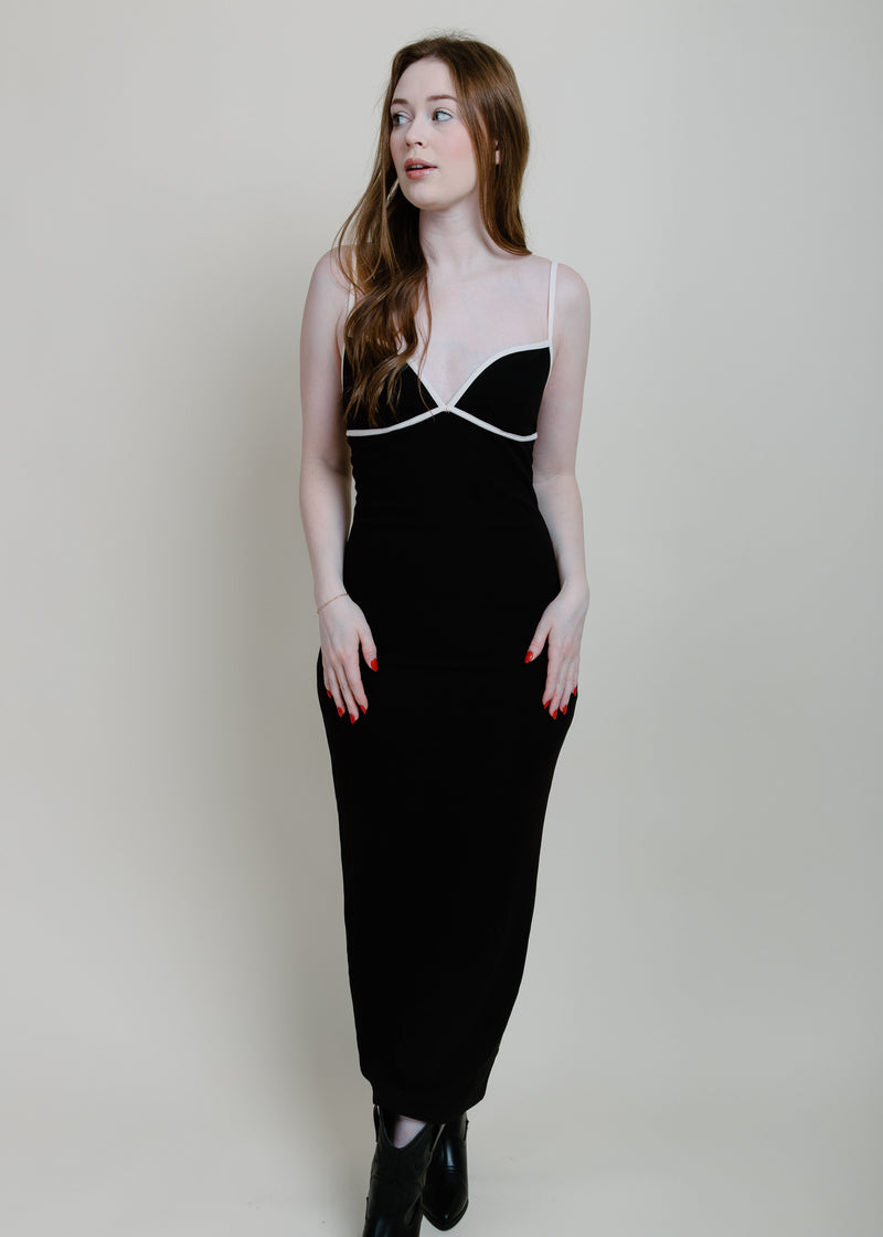 Zoya Black Maxi Dress