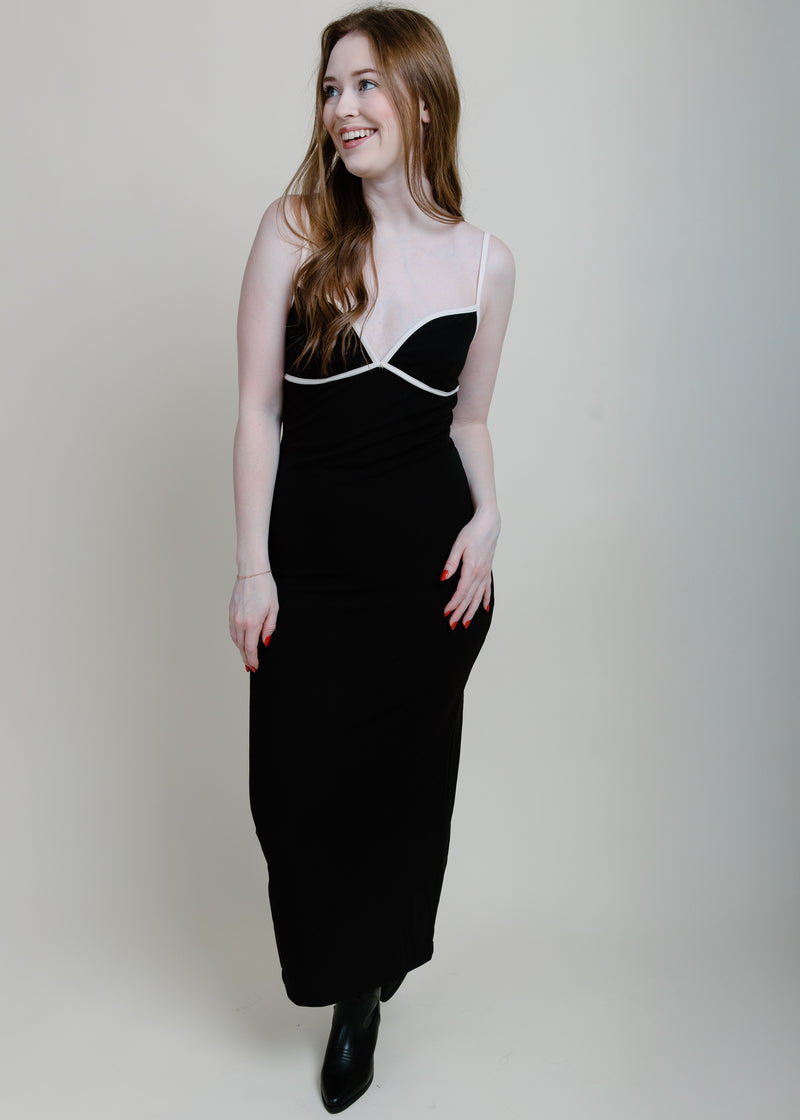 Zoya Black Maxi Dress