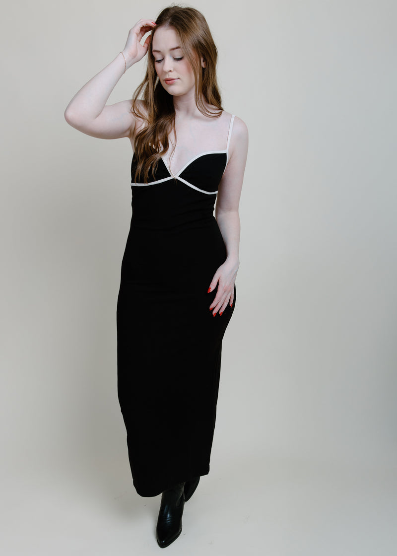 Zoya Black Maxi Dress