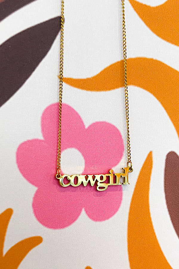 Cowgirl Gold Necklace