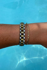 Natural Elements Gold Figaro Chain Bracelet