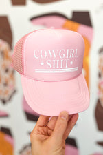 Cowgirl Sh*t Pink Trucker Hat