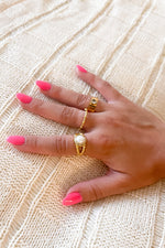 Natural Elements Beaded Gold Ring