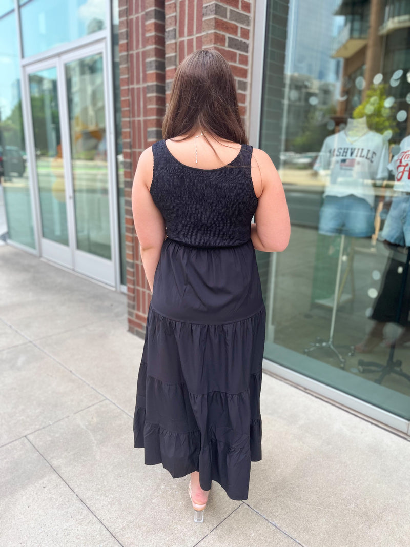 Simone Black Maxi Dress