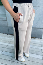 Lucky Girl Taupe Wide Leg Pant