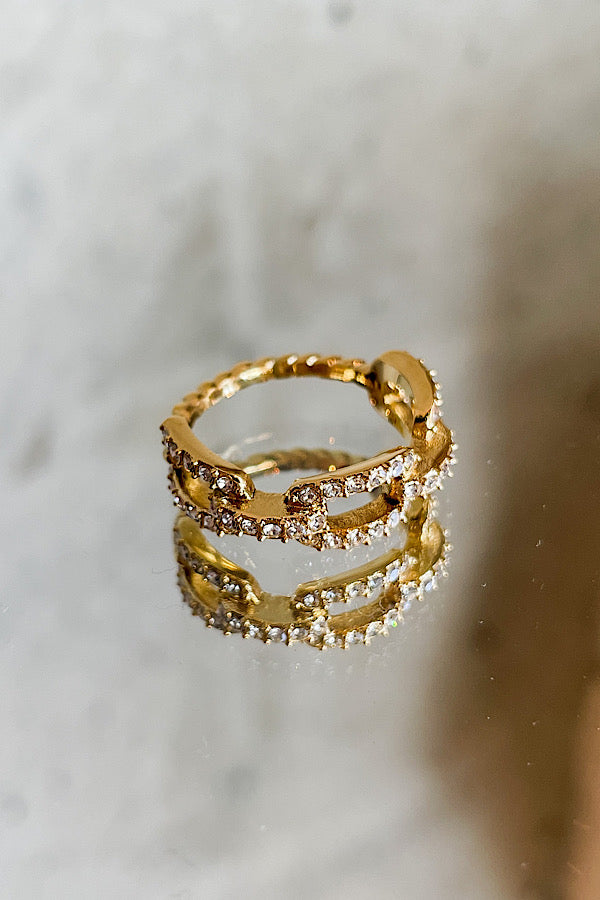 Natural Elements Gold Chain Ring