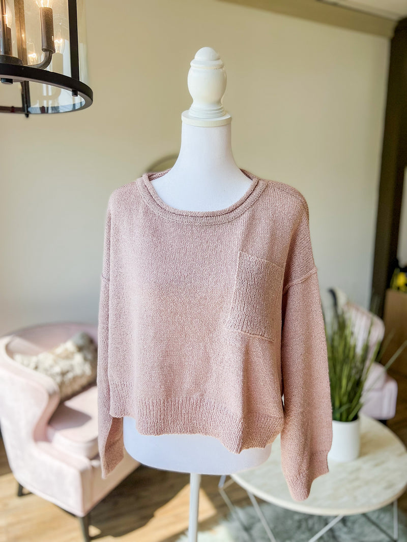 Paisley Cropped Sweater