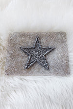 You're A Star Silver Beaded Coin Purse