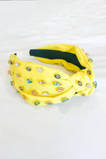 Ivy Yellow Rhinestone Headband