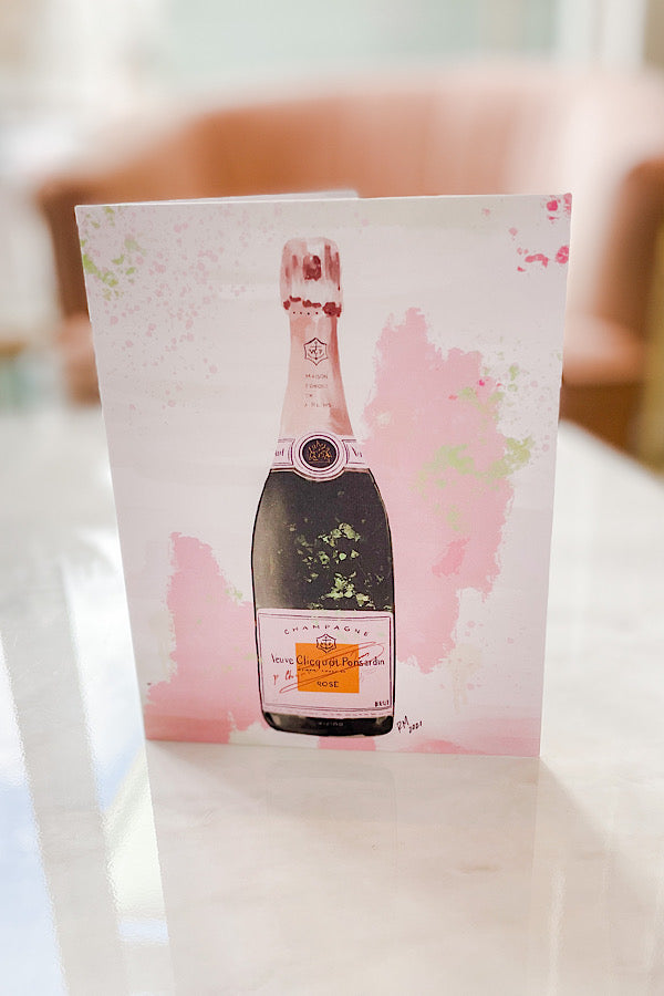 Rosé Greeting Card with Envelope