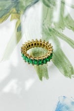 Natural Elements Emerald Diamond Ring