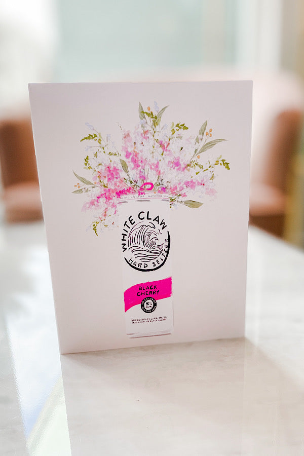 White Claw Greeting Card with Envelope